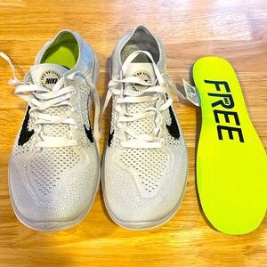 Nike Free RN Athletic Running Shoe Womens Size 9 White
